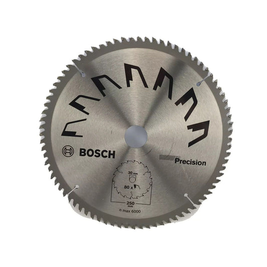 Bosch 2609256882 DIY Kreissägeblatt, Precision 250 x 2 x 30 mm Z=80 Sägeblatt