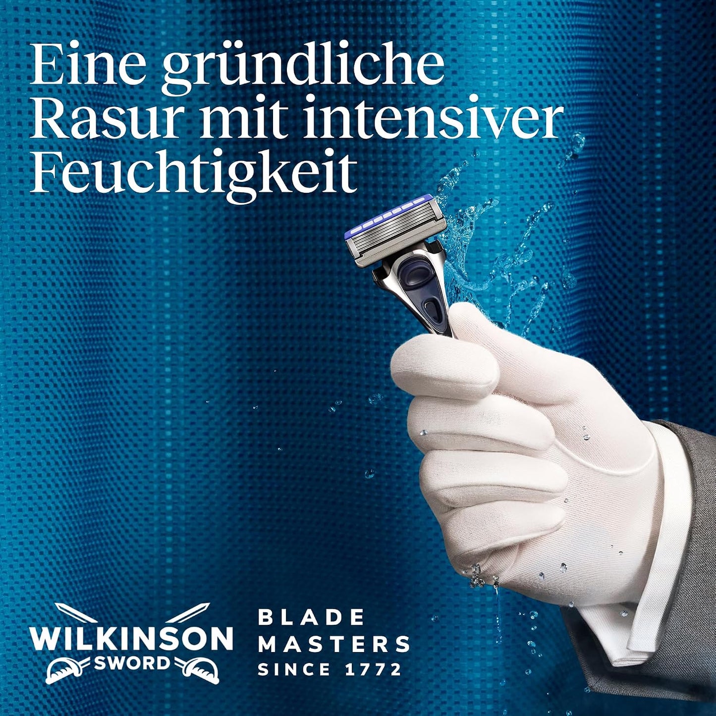 Wilkinson Sword Hydro 5 Herrenrasierer Klinge, Ersatzklingen-Pack Herrenrasierer, Haut-Hydratation, karbonbeschichtete Klingen, 4 Ersatzklingen