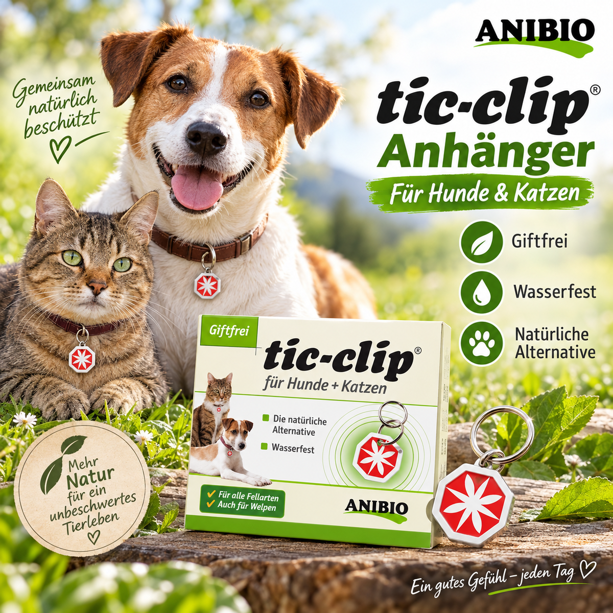Anibio TIC CLIP Anhänger ticclip für Hunde und Katzen – Produktbild