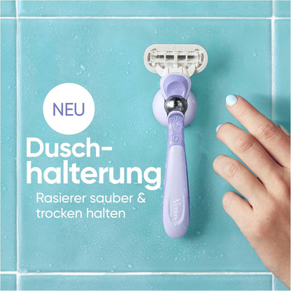 Gillette Venus Extra Smooth Swirl Rasierklingen Damen, 4 Original Ersatzklingen für Damenrasierer mit 5 Klingen für Eine Gründliche Rasur