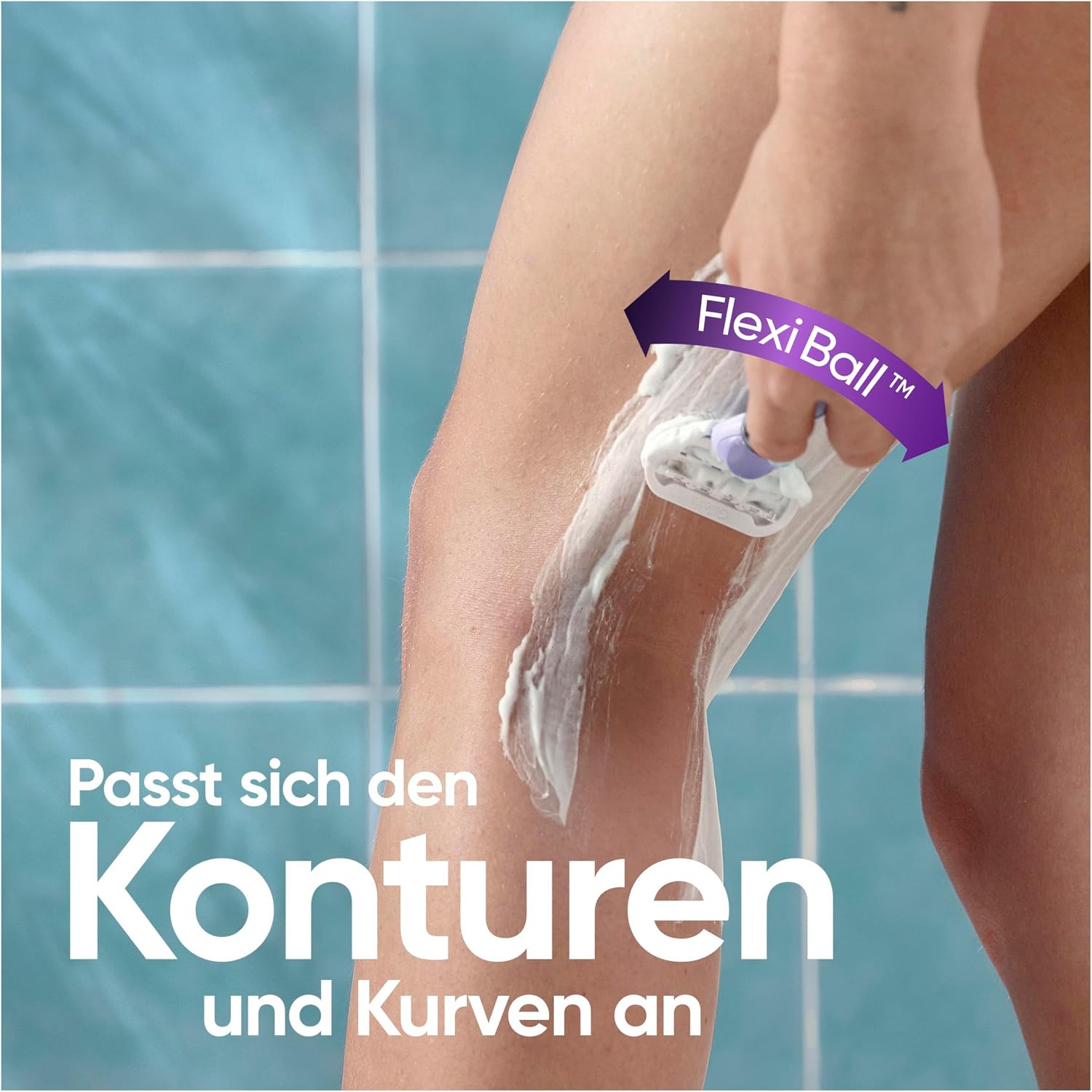 Gillette Venus Extra Smooth Swirl Rasierklingen Damen, 4 Original Ersatzklingen für Damenrasierer mit 5 Klingen für Eine Gründliche Rasur