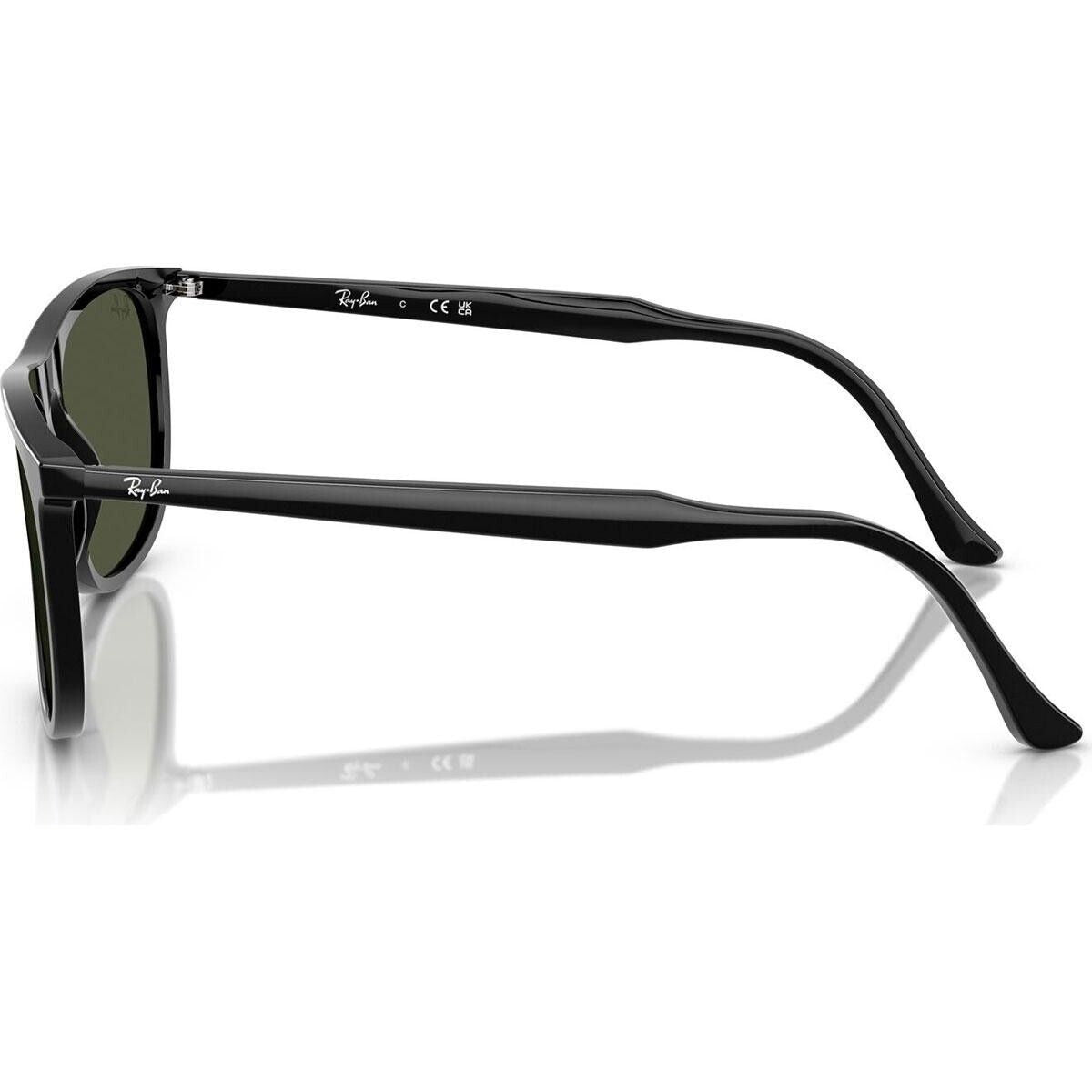 Ray-Ban RB2216 901/31 – Polished Black / Classic Green