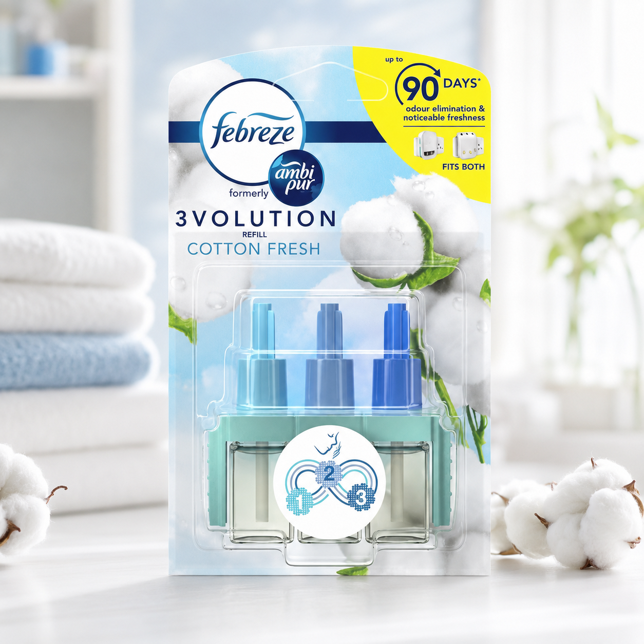 1 x Febreze 3Volution Nachfüller Reine Frische Doppelpack (2x20ml)