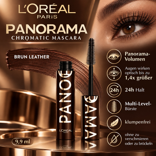 L’Oréal Loreal Panorama Volume Million Lashes Mascara, Brun Leather, 9,9 ml – Produktbild