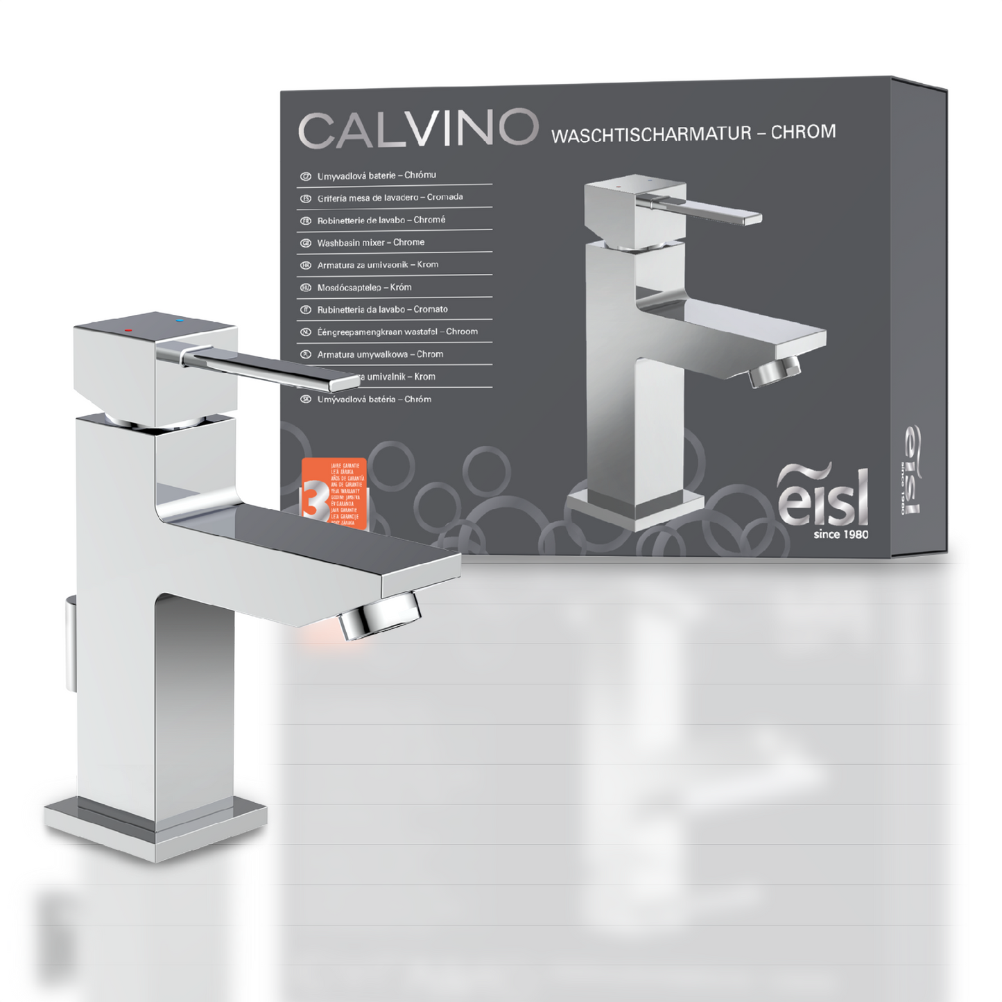 Eisl Calvino Wasserhahn Bad | geräuscharm | Marken-Mischdüse