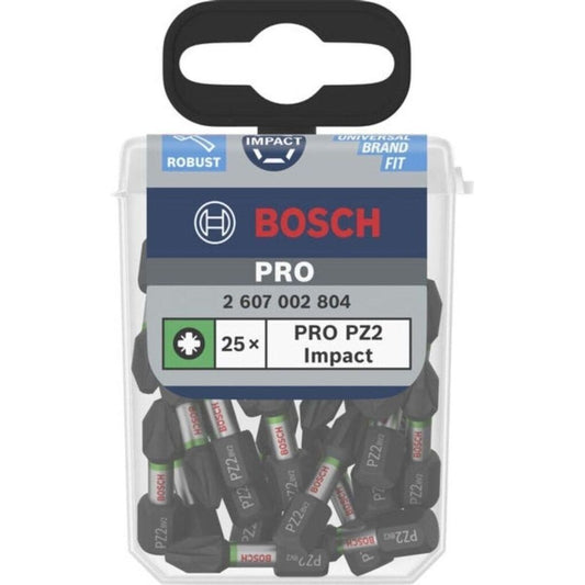 Bosch PRO Impact Bit PZ2 25 mm 25-teilig  Bit-Set