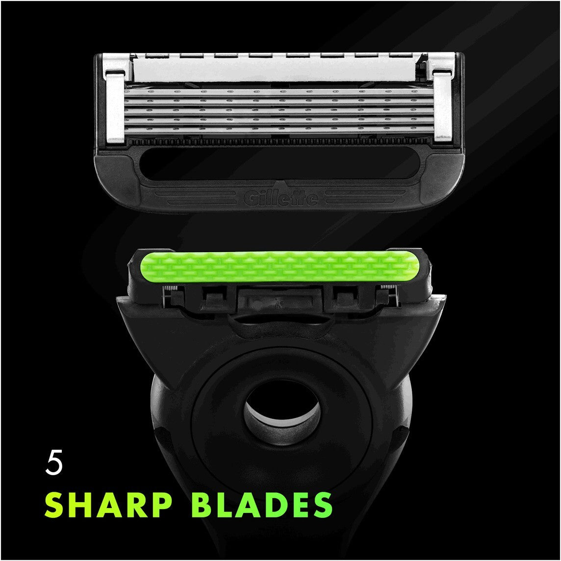 1 x Gillette Labs Systemklingen 6er AM, Rasierklingen