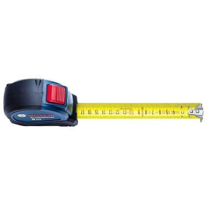 Bosch Professional Maßband 8m Bandmaß robust Baustelle metrisch