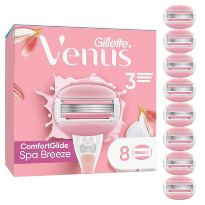 ComfortGlide Spa Breeze Damenrasierklingen 8 Ersatzklingen für Damenrasierer