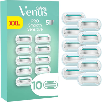 Gillette Venus Pro Smooth Sensitive Rasierklingen empfindliche Haut 10 Klingen