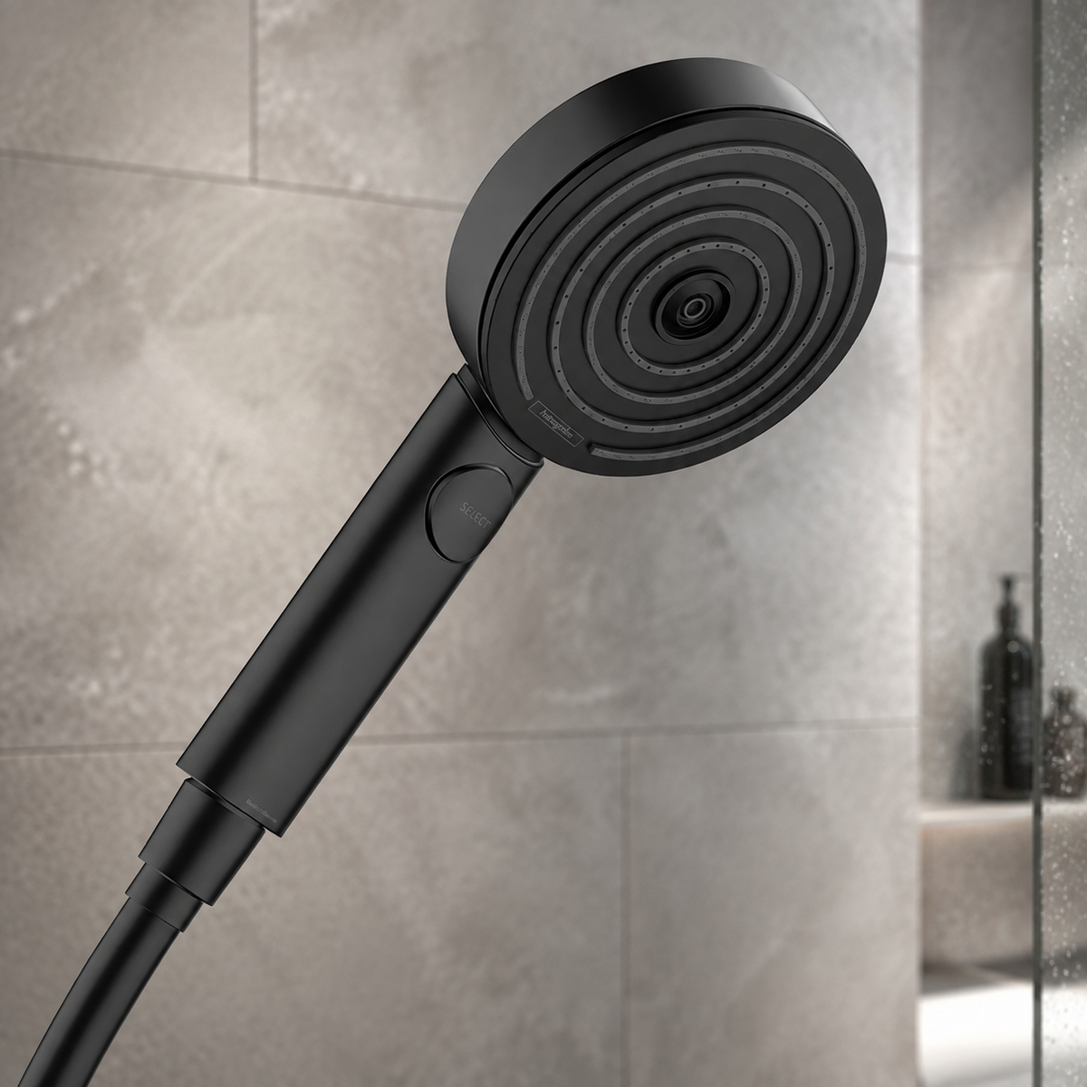 Hansgrohe Handbrause Duschkopf Brausekopf EcoSmart Pulsify 3jet schwarz 24111670