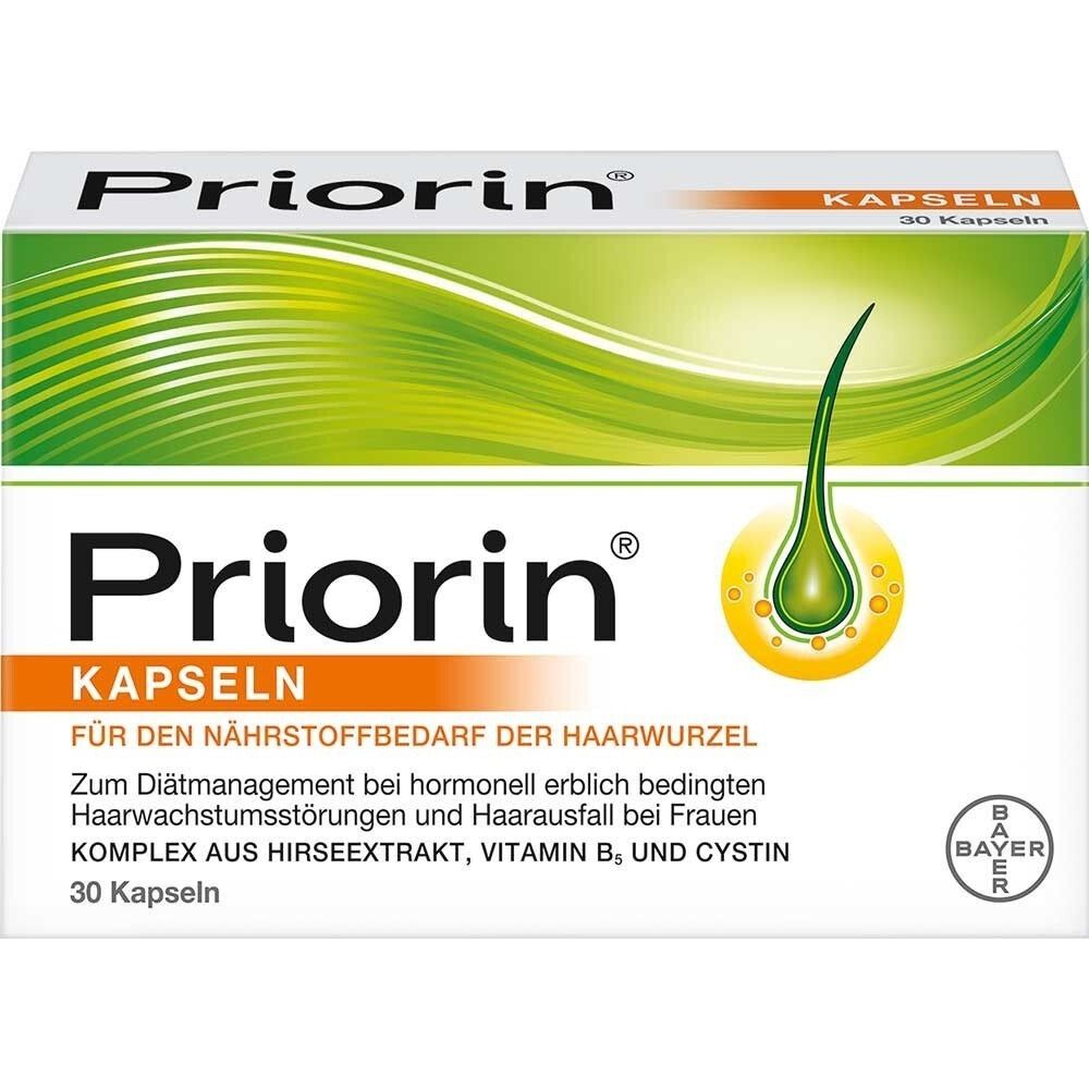 Priorin Kapseln 30 Stück für kraftloses dünner werdendes Haar PZN 04002059