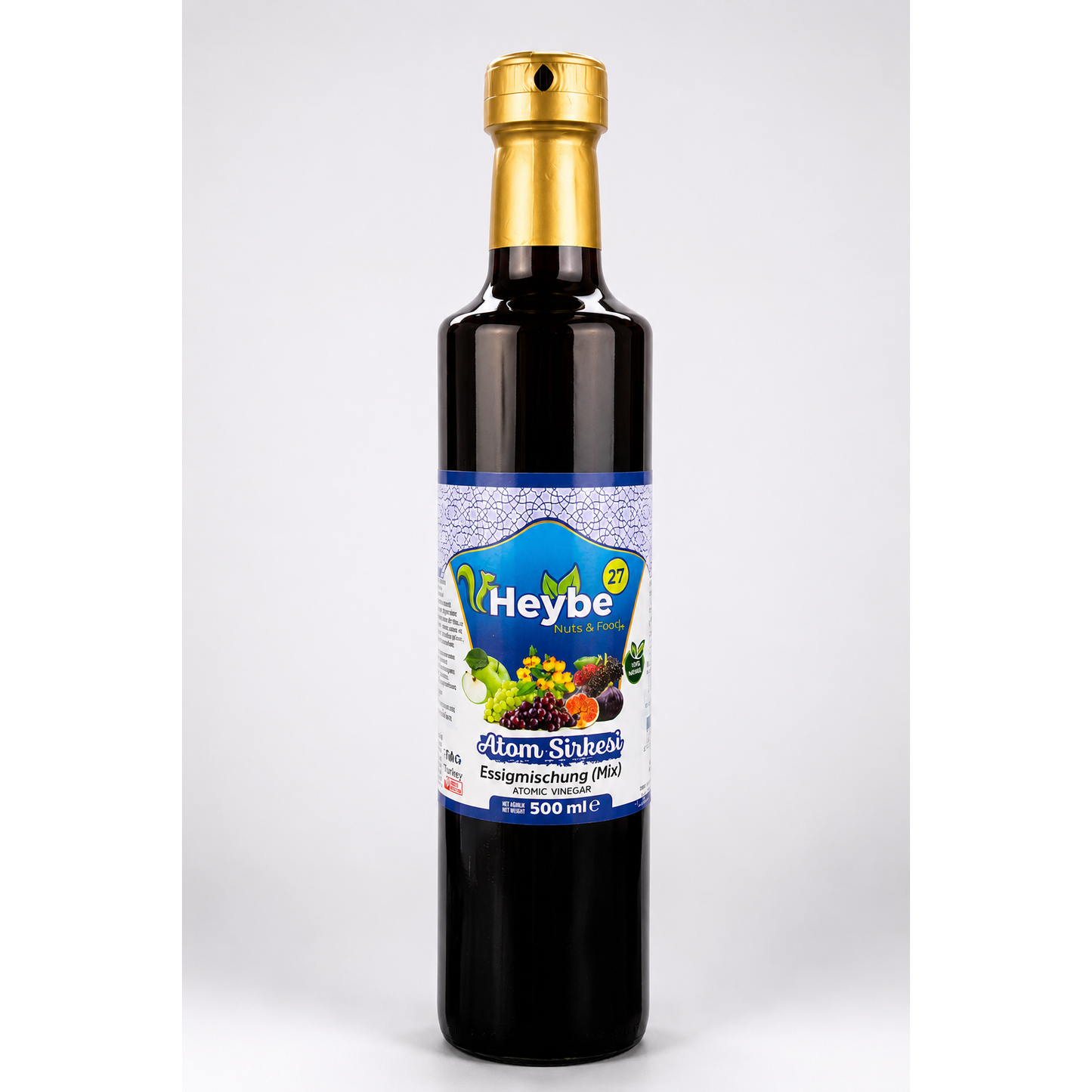 Heybe Atom Essig 500 ml | Fermentierter Kräuteressig aus natürlichen Zutaten