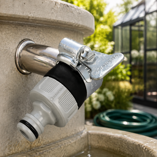 Gardena 2908-20 Hahn-Adapter für Wasserhähne ohne Gewinde Wasserdieb (1/2")