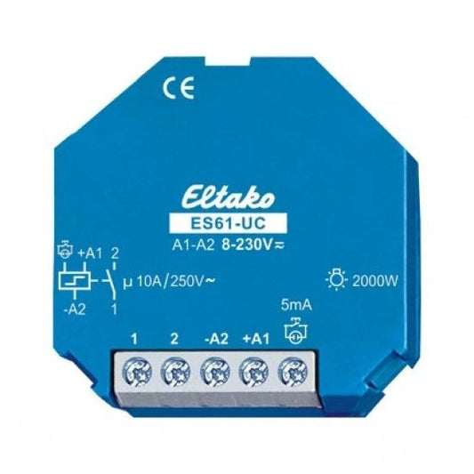 Eltako 61100501 Stromstossschalter ES61-UC 1W 8..230V UC