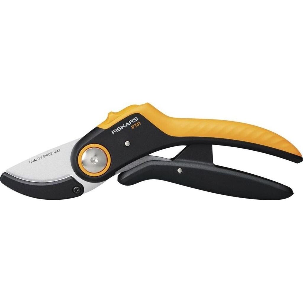 Fiskars Amboss Gartenschere (P741) Plus PowerLever