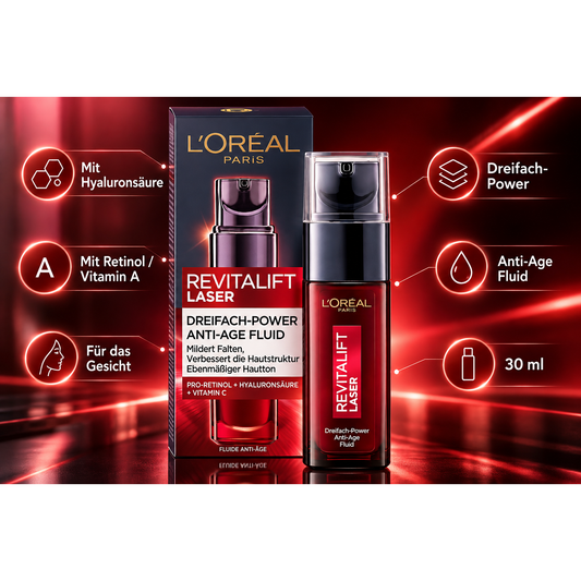 L’Oréal Revitalift Laser X3 Serum 30 ml Anti-Aging Pflege – Produktbild 1