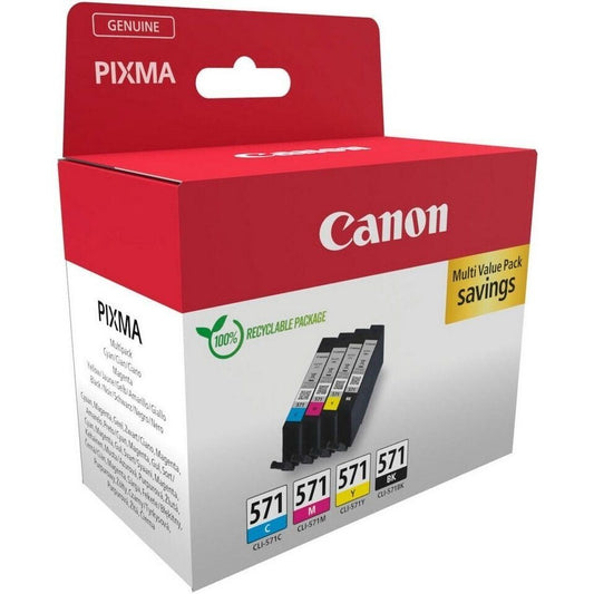 Canon CLI-571 Multipack 4 Tintenpatronen C-M-Y-BK