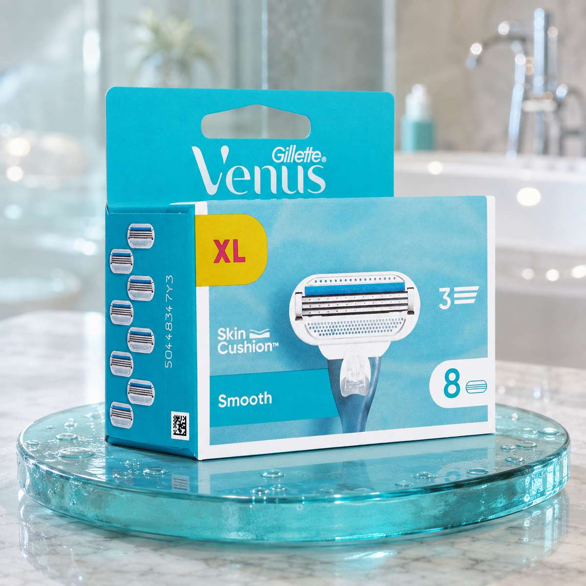 Gillette Venus Smooth Ersatzklingen 8er Pack Damenrasierer 3-fach Klinge