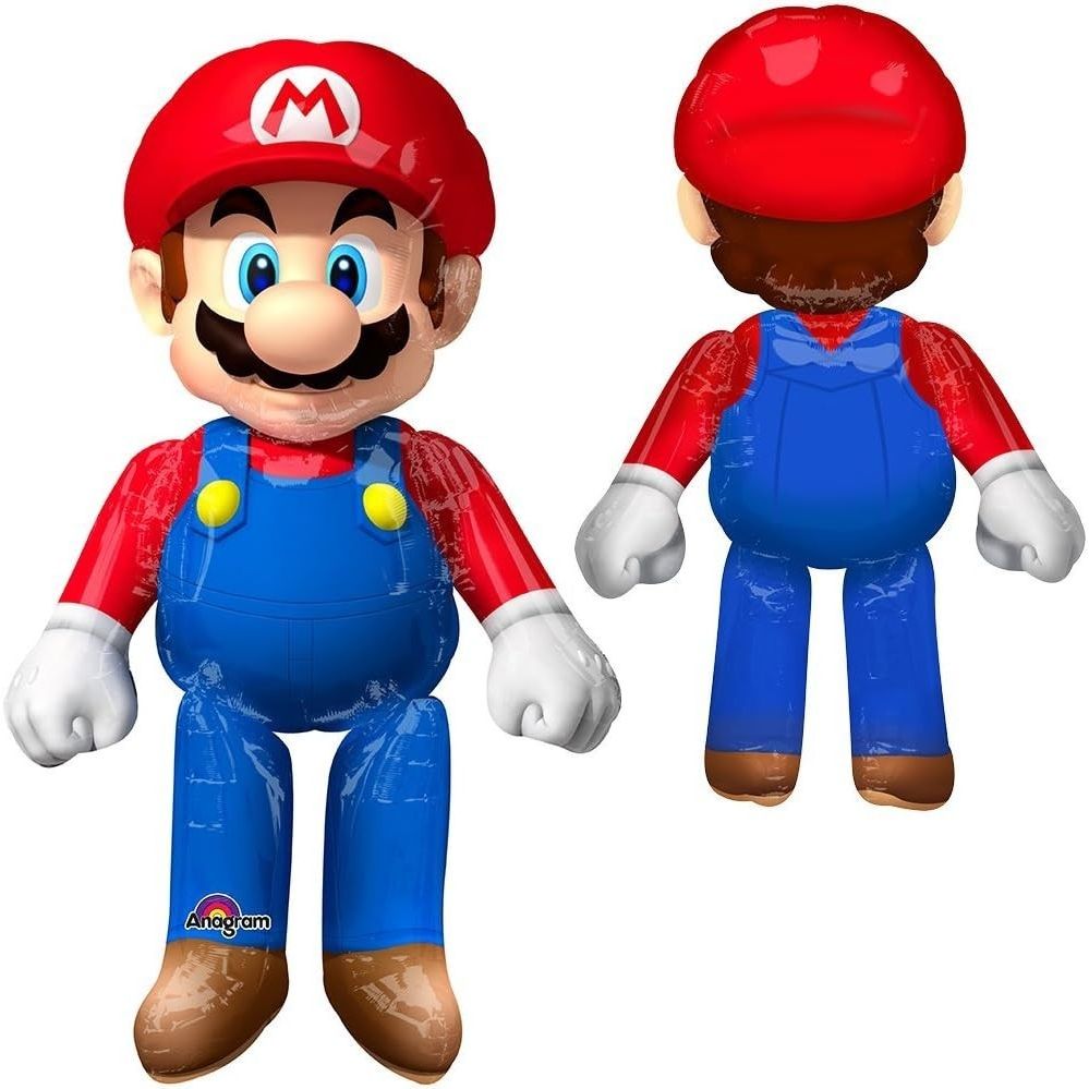 amscan 3231701 Super Mario Party-Reihe Super Mario AirWalker 91 cm x 152 cm – Produktabbildung