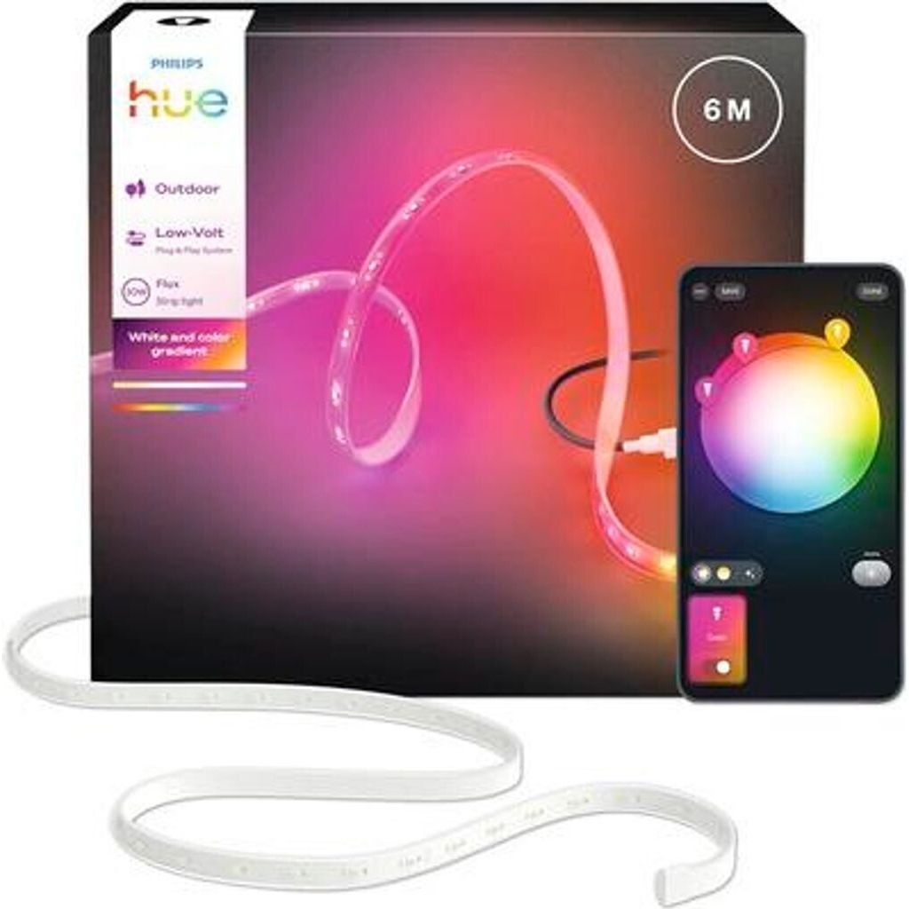 Philips Hue Flux Outdoor LED Lightstrip 30W 3000 lm 2000- 6500 K RGBW 6m
