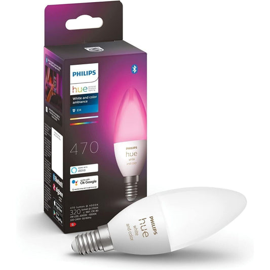 Philips Hue White and Color Ambiance Single Bulb E14 LED Kerzenglühbirne - Dimmb