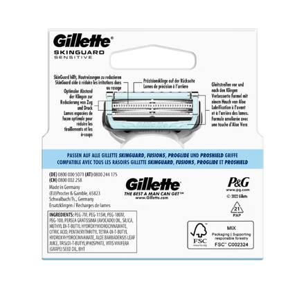 Gillette SkinGuard Sensitive System Rasierklingen