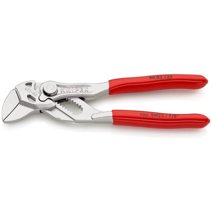 KNIPEX 86 03 125 SB Mini-Zangenschlüssel Zange und Schraubenschlüssel in einem W