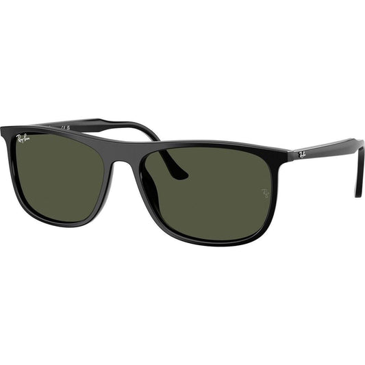 Ray-Ban RB2216 901/31 – Polished Black / Classic Green
