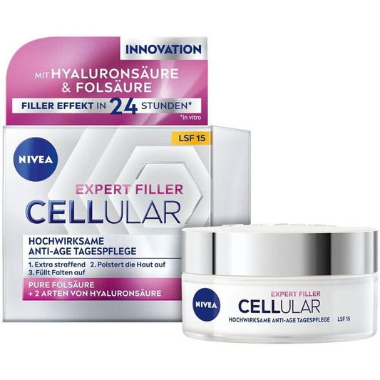 NIVEA Cellular Expert Filler Tagescreme LSF15 50 ml Anti-Falten Pflege