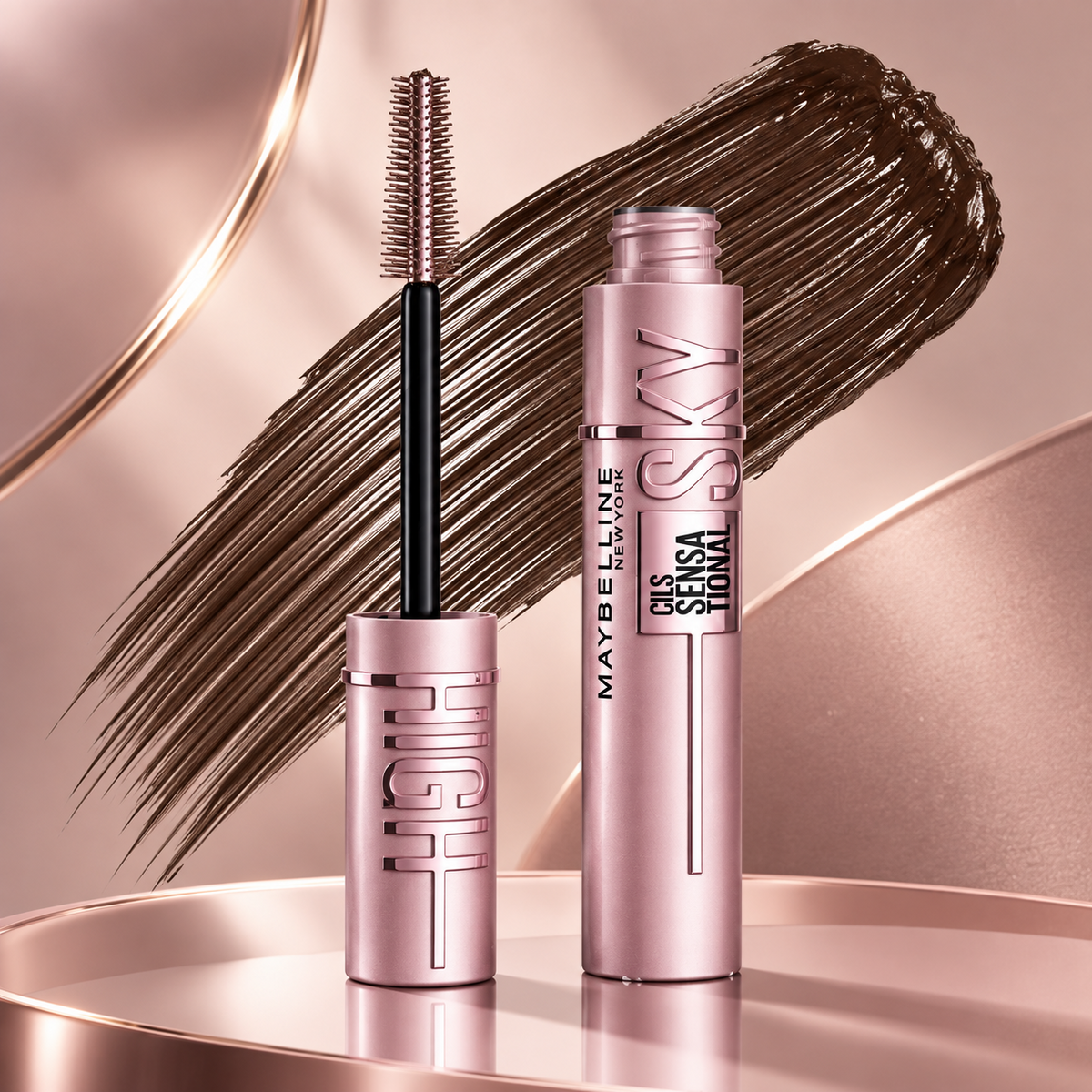 Maybelline New York Sky High Mascara Brown, extreme 7.2 ml (1er Pack), Braun
