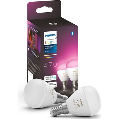 Philips Hue White & Color Ambiance Luster – E14, 5,10 W, 470 lm (2er Set)