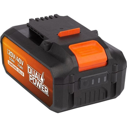 ower Plus Dual Power Akku POWDP9037-2x20V, 5.0Ah, 2.5Ah für 20V & 40V Werkzeuge