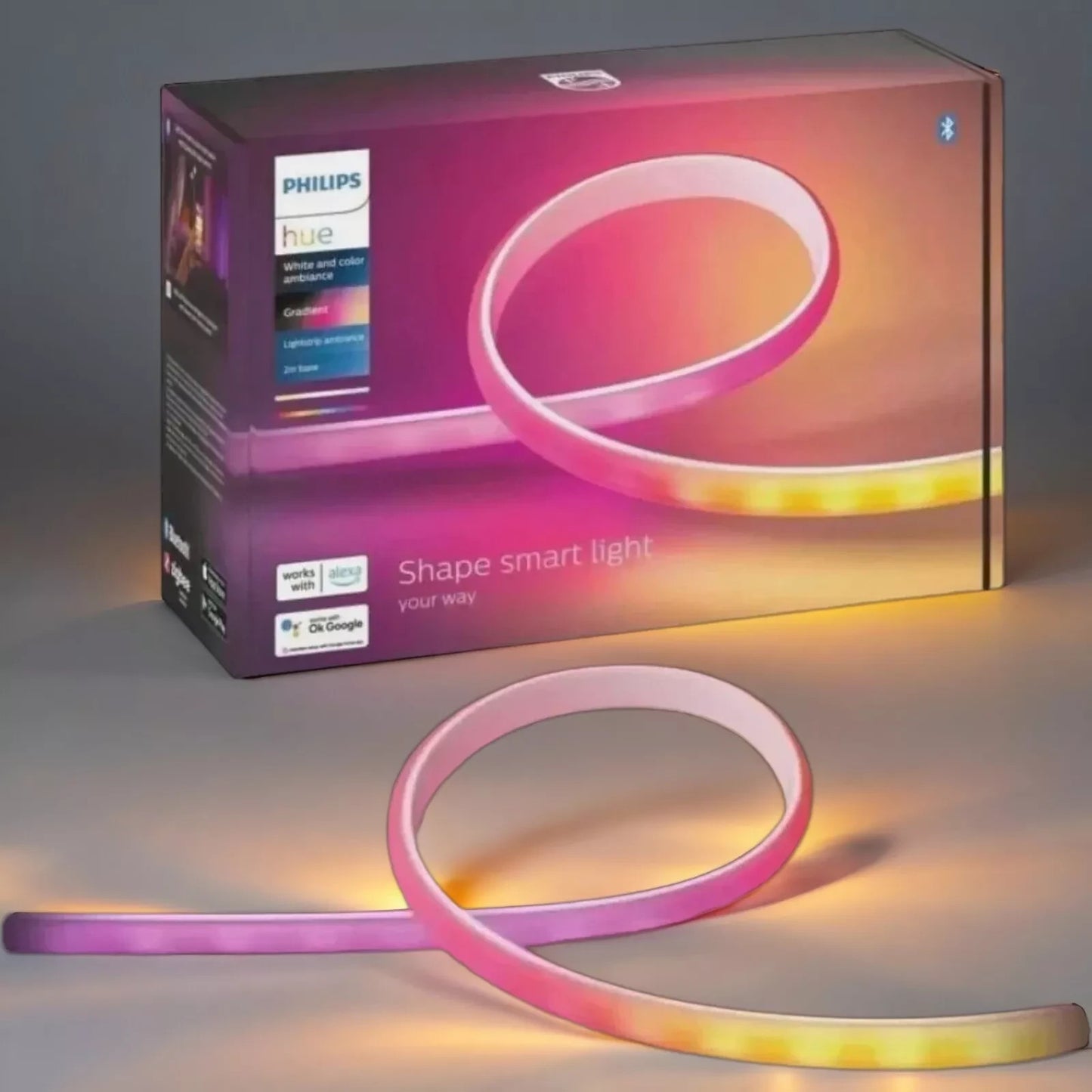 Original Philips Hue Lightstrip 2m Basis White & Color Ambiance Gradient