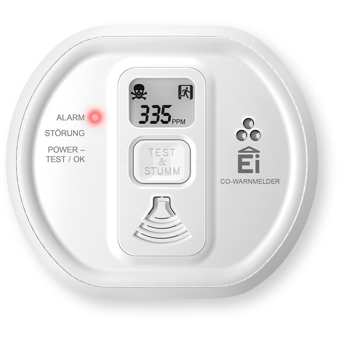 Ei Electronics Kohlenmonoxid-Melder inkl. 10 Jahres-Batterie NEU