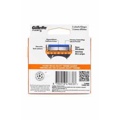 Gillette Fusion5 Rasierklingen – 8er Pack – Neu & OVP