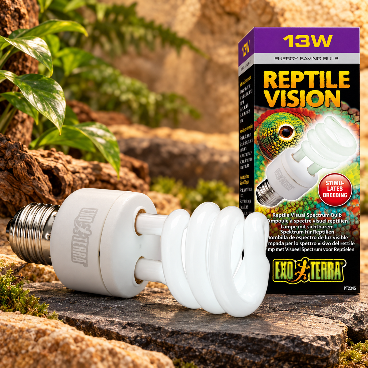Reptile Vision / Reptilien Lampe mit sichtbarem Spektrum / 13 Watt - PT2345