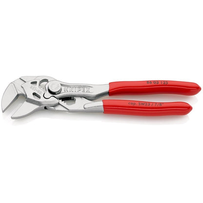 KNIPEX 86 03 125 SB Mini-Zangenschlüssel Zange und Schraubenschlüssel in einem W