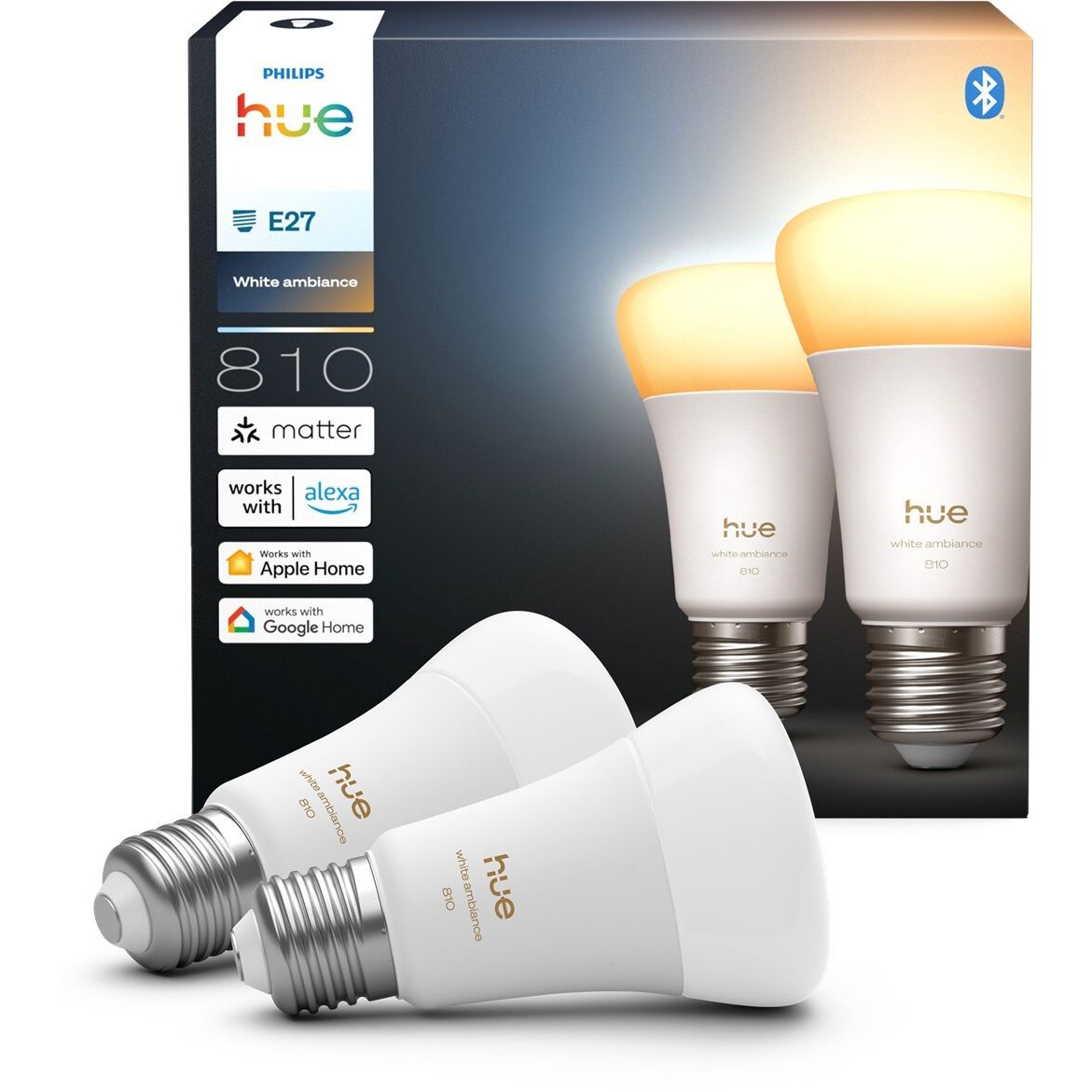 Philips Hue A60 E27 White Ambiance Doppelpack