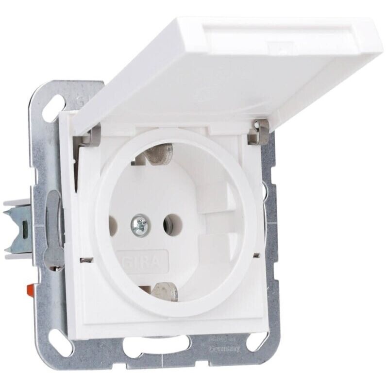 Gira 445427 Steckdose System 55 reinweiß matt Schutzkontakt