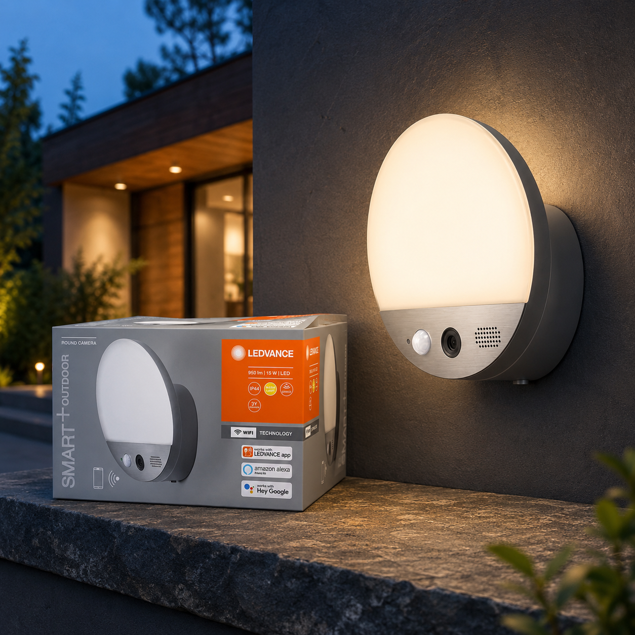 LEDVANCE SMART+ Außenleuchte mit Kamera 15W 950lm IP44 WiFi
