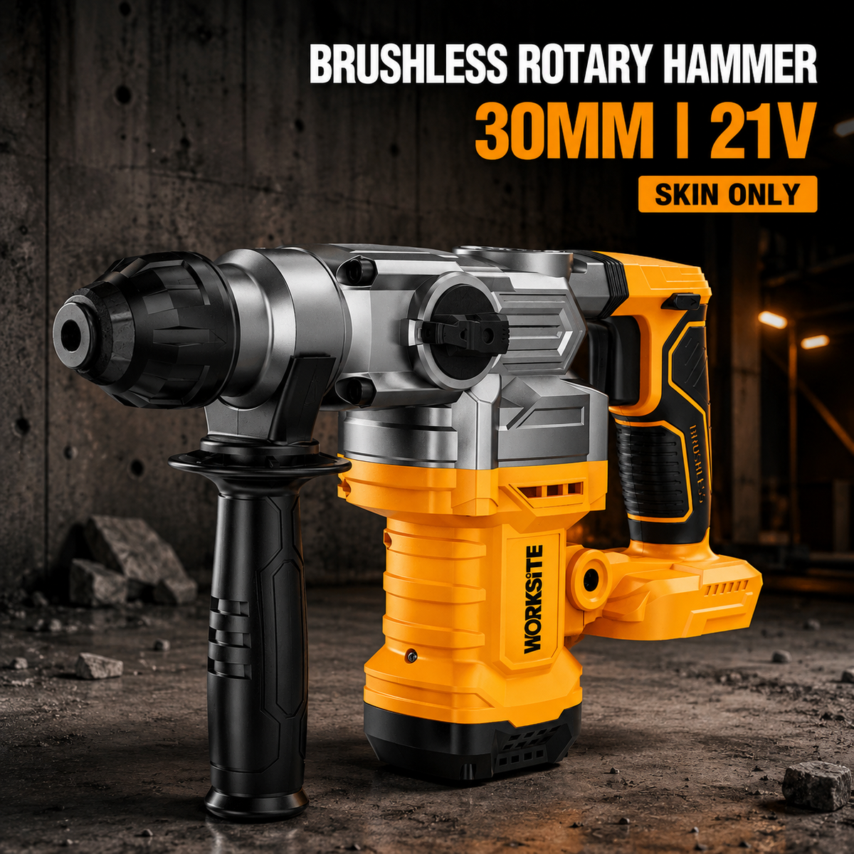 WORKSITE 21V Akku-Bohrhammer 30 mm Brushless