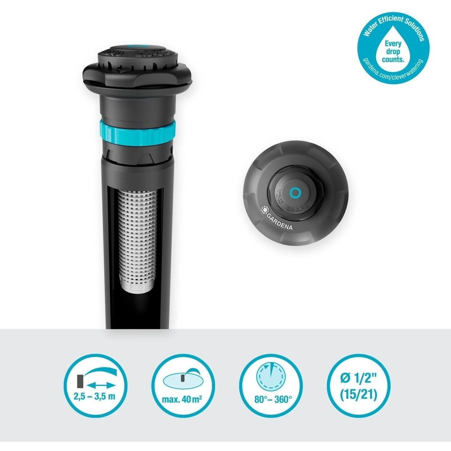 Gardena Sprinklersystem Versenkregner  MD40