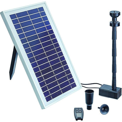 Oase PondoSolar 600 Control Springbrunnenpumpe mit Solarmodul und Licht