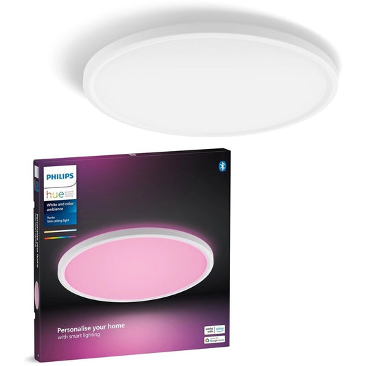 Philips Hue LED-Panel Tento Rund M Weiß 3100 lm Bluetooth Zigbee