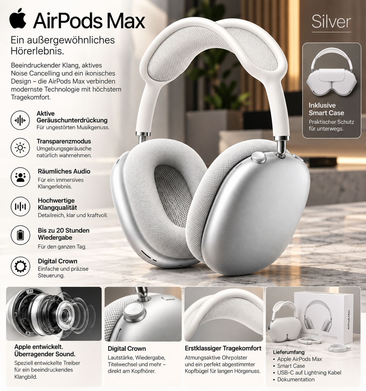 Apple AirPods Max Silver