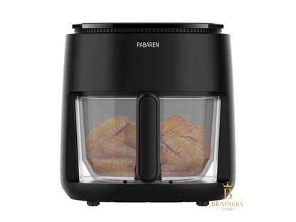 PABAREN Air Fryer 4,5 L mit Glasbehälter, digital, 1500 W
