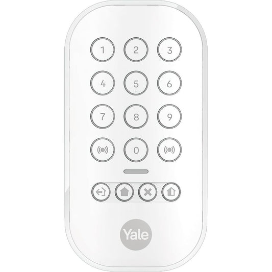 Yale Tastenfeld Smart Alarm Innen kabellos zur Alarmschaltung weiß
