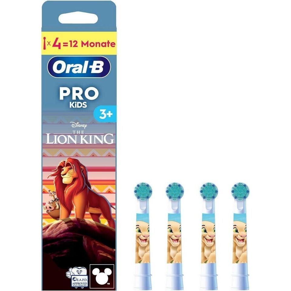 Oral-B Pro Kids 3+ Aufsteckbürsten König der Löwen (4 Stk.)