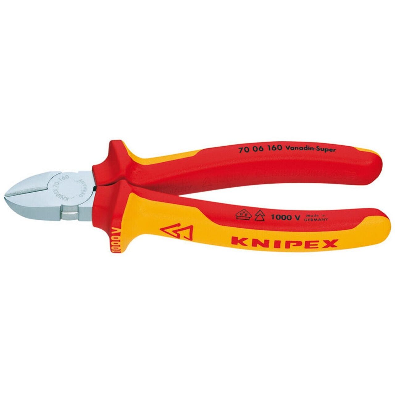 Knipex  70 06 160 VDE Seitenschneider mit Facette 160 mm